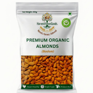 Premium Organic Almonds (Badam) – Crunchy & Nutritious