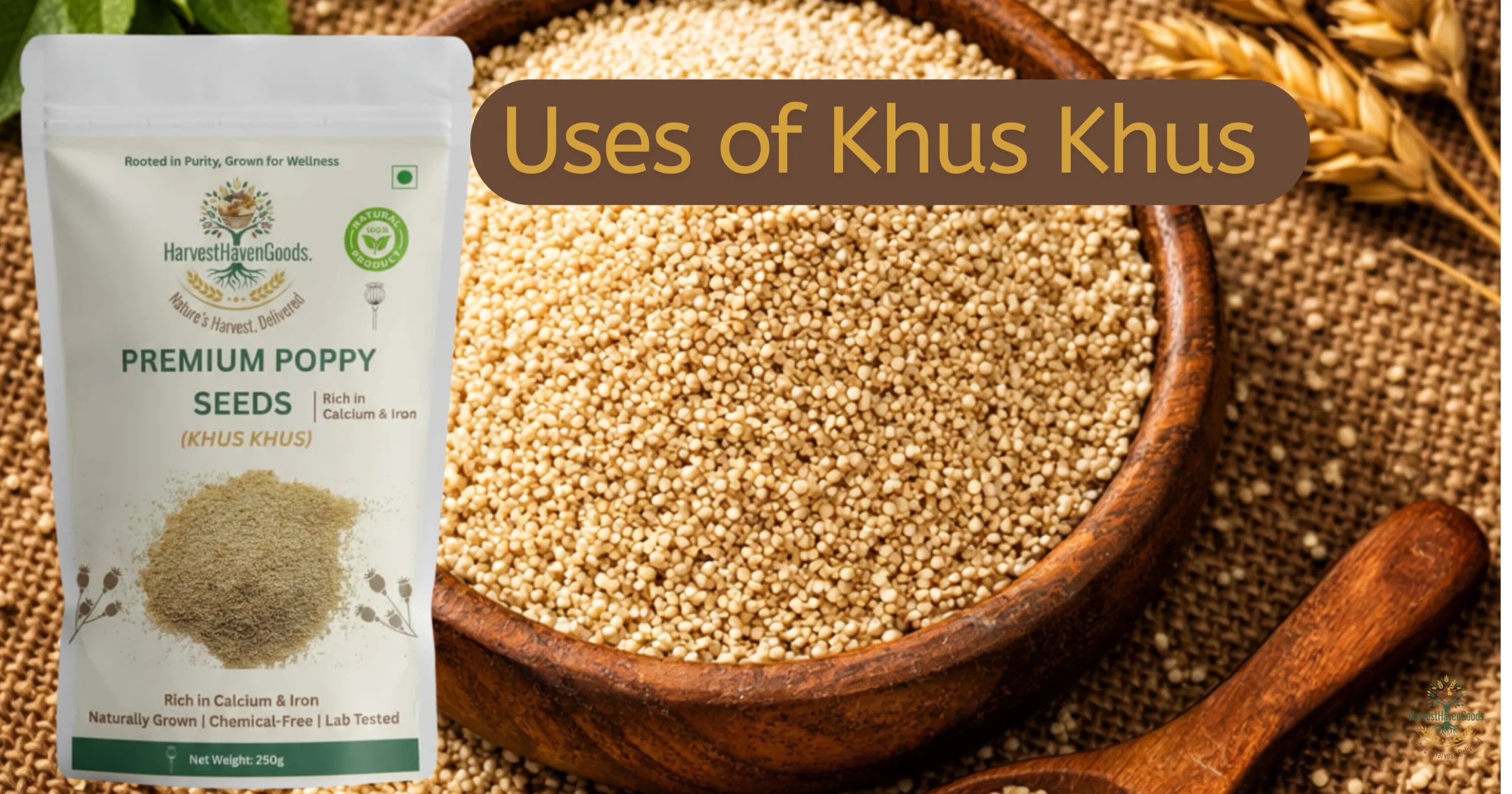 Use of khus khus premium organic poppy seeds by HarvestHavenGoods for Indian cooking and health benefits