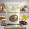 HarvestHavenGoods chia seeds pudding healthy breakfast rich in protein fiber and omega 3