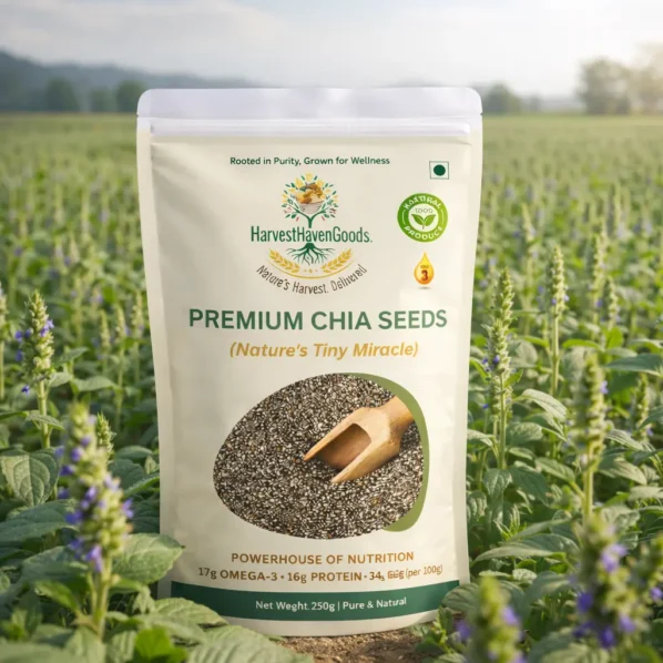 HarvestHavenGoods chia seeds grown naturally pure farm sourced superfood