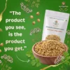 HarvestHavenGoods Premium Coriander Seeds Dhania nutritional powerhouse infographic — rich in beneficial oils antioxidants Vitamin C quercetin aids digestion supports circulation blood sugar heart health