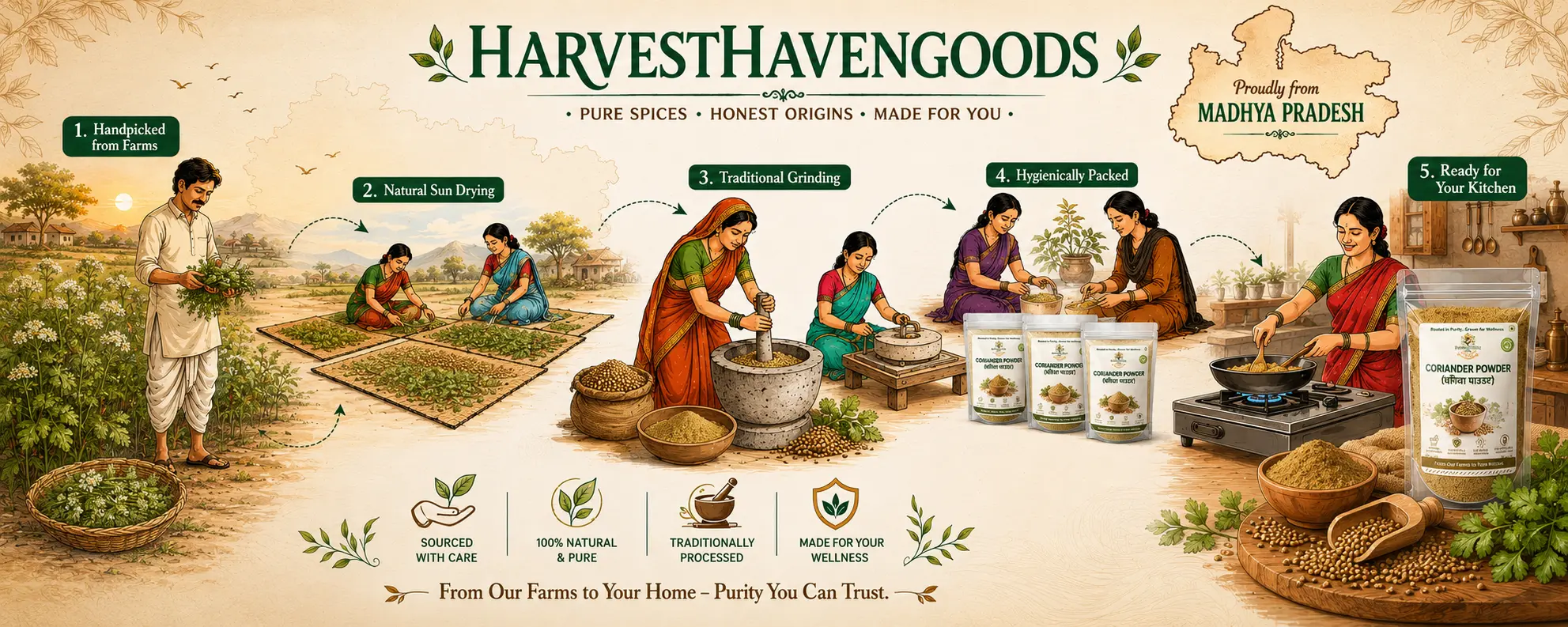 harvesthavengoods corinder process image