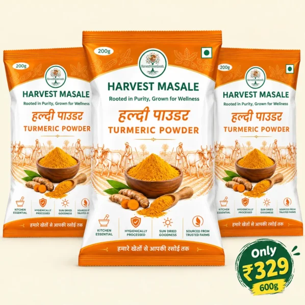 Turmeric Powder | Haldi Powder (हल्दी पाउडर) 100% Pure 600g